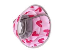 Collerette Chat Collier conique for animaux de compagnie, 1 pièce, collier de récupération doux for chat, protection réglable for après une chirurgie, collier léger et confortable(Color:Rose Red,Size: