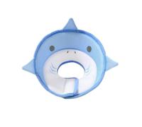 Collerette Chat Collier conique for animaux de compagnie, Anti-morsure, chapeau, Protection contre les léchages, collier conique réglable for chats, chiot, protégé après une chirurgie(Color:Blue Shark