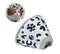 Collerette Chat et Petit Chien Taille M, Colerette Chat Anti Lechage Souple et Réglable pour Stérilisation, Castration et Soins Post-Opératoire, pour Chats et Petits Chiens
