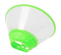 Collerette Chien Collier Conique for Chien et Chat, Collier de récupération, Anti-Morsure, Anti-léchage, Chirurgie, guérison des blessures, santé Chiens Compagnie, médical(Green,S)