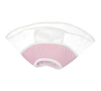 Collerette Douce pour Chat, Cône de Récupération Rouge en PVC | Fermeture Autoagrippante, Ne Gêne Pas la Vue, Protection des Points, pour Petits Chiens et Chiots