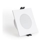 Collerette Downlight Carré IP65 pour Ampoule LED GU10 / GU5.3 Coupe Ø75 mm