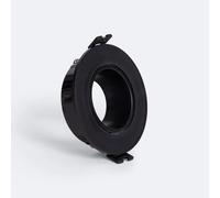 Collerette Downlight Conique Faible Ugr Noir Pour Ampoule Led Gu10/Gu5.3 Coupe Ø 90mm Noir