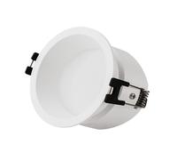 Collerette Downlight Conique Ip65 Pour Ampoule Led Gu10 / Gu5.3 Coupe Ø75 Mm Maxis Blanc