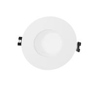 Collerette Downlight Conique Ip65 Pour Ampoule Led Gu10 / Gu5.3 Coupe Ø75 Mm Maxis Blanc