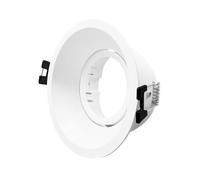 Collerette Downlight Conique Orientable Pour Ampoule Led Gu10 / Gu5.3 Coupe Ø85 Mm Suefix Blanc