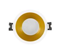 Collerette Downlight Conique Reflect pour Ampoule LED GU10 / GU5.3 Coupe Ø 75mm Doré