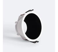 Collerette Downlight Conique Reflect Pour Ampoule Led Gu10/Gu5.3 Coupe Ø 85mm Blanc / Noir