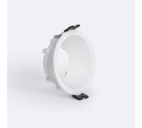 Collerette Downlight Conique Reflect Pour Ampoule Led Gu10 / Gu5.3 Coupe Ø 75mm Blanc