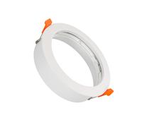 Collerette Downlight Encastrable Ronde Pour Ampoule Led Gu10 Ar111 Coupe Ø120 Mm Blanc