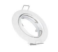 Collerette Downlight Ronde Orientable pour Ampoule GU10/GU5.3 Coupe Ø 72mm
