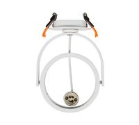Collerette Downlight Ronde Orientable Pour Ampoule Led Gu10 Ar111 Blanc