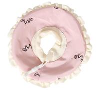Collerette Elizabeth pour Petits Animaux, Anti-griffures, Tissu Rose | Ajustable pour Cochons D’inde et Chiots, Protège les Points, Confort de Port, Visite Vétérinaire