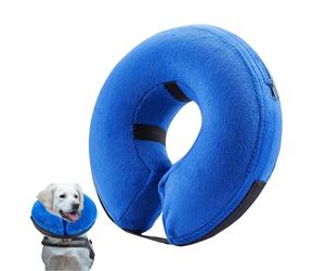 Collerette gonflable pour chiens - Coussin étanche réglable - Collier de protection pour chiens | Pour animaux de compagnie chiots et chatons Pour la maison intérieure et extérieure