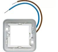 Interrupteur Hager Collerette lumineuse Cubyko pour mécanisme associable - compsable - IP55 - Bleu - 230V