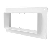 Collerette murale, canal plat de raccordement, canal de ventilation, raccord mural, canal de ventilation (55 x 220 mm)