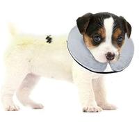 Collerette pour chiens et chats- BENCMATE - collerette Gonflable de Protection souple - Taille S - Gris