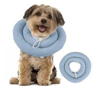 Collerette Souple Chien, Collerette Chien pour Le Cou et Le Haut du Corps, Collier Élisabéthain Imperméable avec Cordon de Serrage, Alternative Confortable au Cône Rigide, Bleu Grisé L