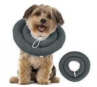 Collerette Souple Chien, Collerette Chien pour Le Cou et Le Haut du Corps, Collier Élisabéthain Imperméable avec Cordon de Serrage, Alternative Confortable au Cône Rigide, Gris Anthracite L
