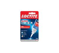 Loctite | Super Glue-3 XXL (flacon de 20 g) - Colle forte grand format pour usages fréquents - Colle liquide à séchage immédiat - Colle transparente multi-matériaux