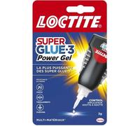 Colles cyanocrylates - LOCTITE - SUPERGLUE-3P - Power Gel Control - Tube 3g
