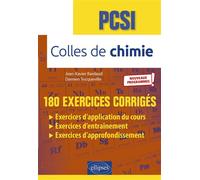 Colles de chimie - PCSI - Programme 2021 - Jean-Xavier Bardaud - Ellipses - broché - Scolaire / Universitaire