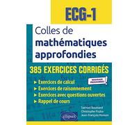 Colles de mathématiques approfondies ECG 1