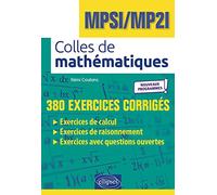 Colles de Mathématiques - MPSI/MP2I - Programme 2021