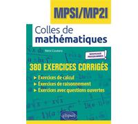 Colles de Mathématiques - MPSI/MP2I - Programme 2021 - Rémi Coutens - Ellipses - broché - Scolaire / Universitaire