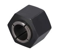 Collet de défonceuse 12 mm/12,7 mm pour DW616, DW618, DW621K, DW616M, 1617, 1618, 1613, MRC23EVSK, MRF23EVS, MRP23EV - Pince et écrou en métal (12,7 mm)