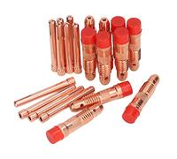 Collets et raccords de torche de soudage TIG 10pcs Set | Connecteurs de cuivre de qualité élevée pour les séries WP17 / WP18 / WP26 | Argon ARC Soudage Consommations Pièces de