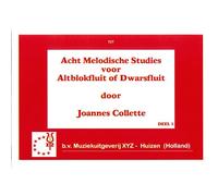 COLLETTE JOANNES - EIGHT MELODIC STUDIES PART 1 - DESCANT RECORDER AND PIANO