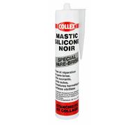 Collex Mastic GEB silicone noir spécial pare brise, toits ouvrants, joints autos 310ml