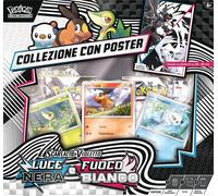 Collezione con Poster Unima Luce Nera e Fuoco Bianco in Italiano Pokémon Company