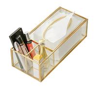 Collic Boîte de Tissus En Verre Organisateur de Bureau Gol