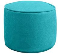 Collic Pouf Rond de Couleur Solide, Tabourets À Pied Souple Lavable Amovible À Amovible Pouf Pour Le Salon Petit Espace, Couleur: Rouge), Meubles Pratiques/Bleu Clair/40 * 40 * 30Cm (16 * 16 * 12 Pouc