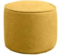 Collic Pouf Rond de Couleur Solide, Tabourets À Pied Souple Lavable Amovible À Amovible Pouf Pour Le Salon Petit Espace, Couleur: Rouge), Meubles Pratiques/Jaune/40 * 40 * 30Cm (16 * 16 * 12 Pouces)