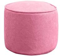 Collic Pouf Rond de Couleur Solide, Tabourets À Pied Souple Lavable Amovible À Amovible Pouf Pour Le Salon Petit Espace, Couleur: Rouge), Meubles Pratiques/Couleur Rose/40 * 40 * 30Cm (16 * 16 * 12 Po