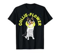 Collie-Flower Border Collie pour Amoureux des Chiens T-Shirt Graphique avec Valeur