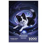 Collie frontière Puzzle 1000 Pieces Un Défi Difficile Jeux De Famille Le Classique Cadeaux pour La Famille Convient Aux Adultes Et Aux Enfants