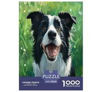 Collie frontière Puzzle 1000 Pieces Un Défi Difficile Jeux De Famille Le Classique Cadeaux pour La Famille Convient Aux Adultes Et Aux Enfants