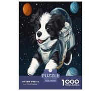 Collie frontière Puzzle De 1000 Pièces Un Défi Difficile Jeux De Famille De Qualité Supérieure Cadeaux pour La Famille Convient Aux Adultes Et Aux Enfants