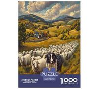 Collie frontière Puzzle De 1000 Pièces Un Défi Difficile Jeux De Famille DIY Cadeaux pour La Famille pour Adultes Et Enfants À Partir De 12 Ans