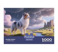 Collie1000 Pièces PuzzleChien Contes Magiques, Adultes/Enfants, Le Cabanon De L'Artiste, Activités Familiales 70x50cm/1000pcs