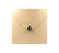 Collier 1 perle Moosachat 8 mm