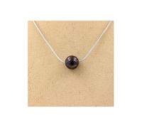 Collier 1 perle en bronzite 8 mm