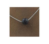 Collier 1 perle de lave 8 mm