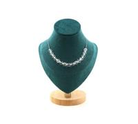 Collier 15 perles de quartz 8 mm en acier inoxydable