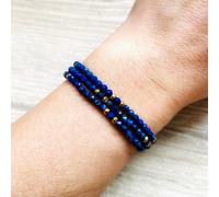 Collier 2 en 1 romy lapis lazuli bleu