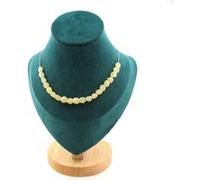 Collier 20 perles Calcite jaune du Royaume-Uni chaîne inox - A Bijoux Jaune G